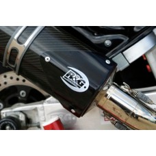 R&G Racing, Tri Oval Exhaust Protector (Black) - RHS R&G Racing, Tri Oval Exhaust Protector (Black) - RHS